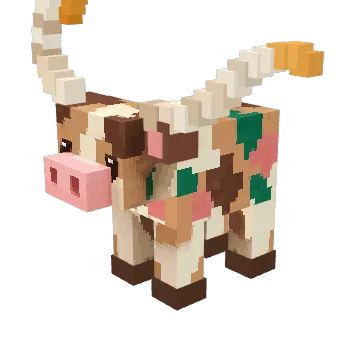 Sky, a rare voxel cow from Moonch.io
