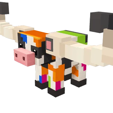 Double Arc, a rare voxel cow from Moonch.io