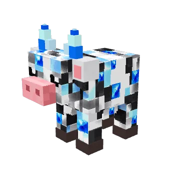 Chrome Diamond, a legend voxel cow from Moonch.io